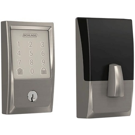 Grade 1 Touchscreen Deadbolt Lock, Encode Series, Century Trim, Satin Nickel Finish
